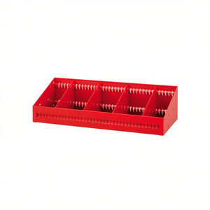Organizador de Herramientas RIBL1 5003, Bandeja de Almacenamiento de Plástico Roja con Divisores para Uso en Gabinetes de Taller - Product Image 2