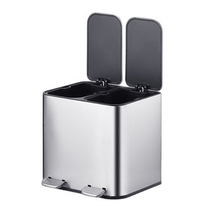 10L Hands-Free Đôi Bin Thùng Rác Có Thể Nhà Bếp Bước Thùng Rác Có Thể Với Mềm Đóng Nắp Tái Chế Bin Cho Nhà Bếp - Product Image 5