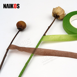 Ruban floral vert pour la fabrication de fleurs artificielles Ruban d'emballage de tige florale - Product Image 5