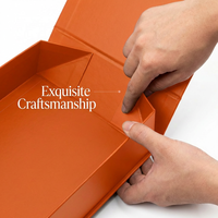 Boîte en carton rigide pliable magnétique de luxe avec logo personnalisé, boîtes cadeaux magnétiques pliables pour l'emballage de vêtements et de chaussures