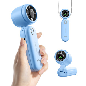 Biểu Tượng Tùy Chỉnh 2000MAh 4000MAh Turbo Cầm Tay Mini Fan Xách Tay Có Thể Gập Lại Nhựa Fan Đối Với Ngoài Trời Sử Dụng Pin Nguồn Điện Tiếng Anh - Product Image 1