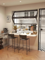 Ventanas Plegables Modernas de Aluminio con Doble Acristalamiento, Persianas Horizontales, Cortina y Mosquitera de Acero Inoxidable para Villas, Control de Insectos
