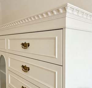 Ensemble de garde-robe de luxe pour chambre à coucher, en bois massif, avec miroir, portes coulissantes, grande capacité de rangement pour la maison - Product Image 6