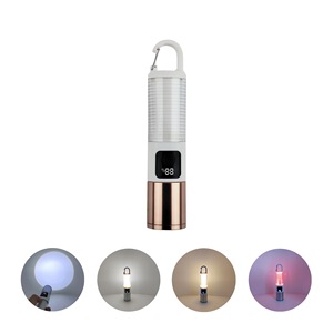 Portable Rechargeable Flashlight With Adjustable Led Light And Carabiner For Outdoor Use - Product Image 1