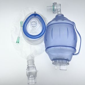 Resucitador manual de rescate de PVC, aparato de respiración de silicona para primeros auxilios, bolsa Ambu - Product Image 2