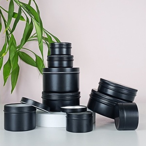 Caja de Aluminio Negra Mate de 80 Gramos para Cera Capilar, Arcilla Capilar, Velas de Aromaterapia, Envases de Aluminio de Grado Alimenticio - Product Image 4