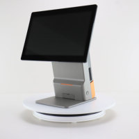 Terminal de point de vente tactile capacitif à double écran CITAQ D1 15,6 pouces Système Android 8.1/Linux/Windows 7/10 4 Go DDR + 64 Go SSD CE FCC