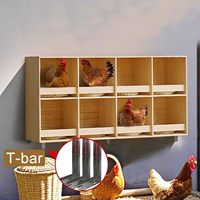 Cage de reproduction rectangulaire en bois massif pour pigeons de course, avec porte à écran lumineux, pour toutes les saisons