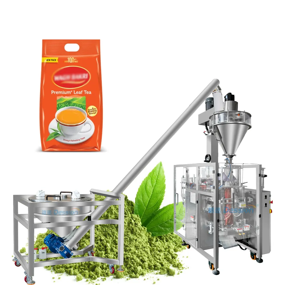 Fabrika fiyat otomatik vida ölçümü ince yeşil çay tozu paketleme makinesi süt çay tozu kese ambalaj yalıtım makinesi