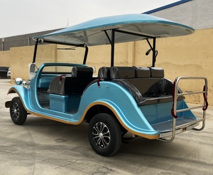 Blanc Big Park Tourisme Voiture Classique Rétro Campus sportif Voiture de golf électrique à trois rangées <span class=keywords><strong>Cabriolet</strong></span> Voiture Classique <span class=keywords><strong>Cabriolet</strong></span> - Product Image 2