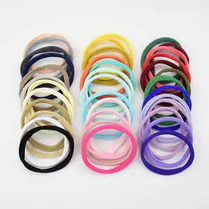 Soft Thin Nylon Headbands Stretchy Hair band Skinny elastic hairband DIY for Toddler Baby Hair bow Accessories One Size Fits All