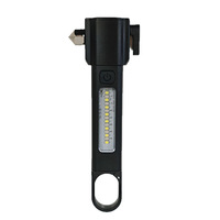 Linterna de Aluminio OEM 6000K, Martillo de Emergencia, Recargable por USB, Linterna de Seguridad para Auto, Defensa Personal, Camping, Aire Libre, Logotipo Personalizado