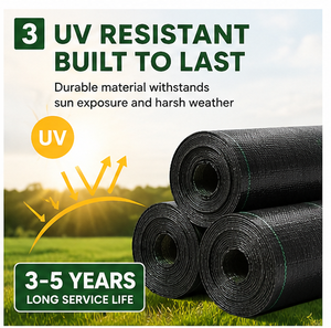 Toile de paillage <span class=keywords><strong>anti</strong></span>-UV robuste pour la ferme et le jardin, couverture de sol durable pour la culture des légumes - Product Image 3