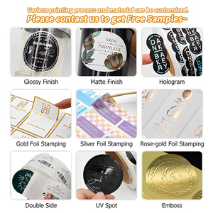 สติกเกอร์ฉลากเครื่องสำอางแบบพิมพ์ลายตามสั่ง เคลือบด้าน ป้องกันรังสียูวีบางส่วน ทนทานต่อการสึกหรอ กันน้ำ ติดด้วยตัวเอง - Product Image 4