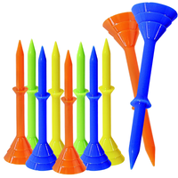 Tees de Golf Coloridos de Primera Calidad, con Control de Altura Profesional, Ligeros y Reutilizables para Entrenamiento de Golf