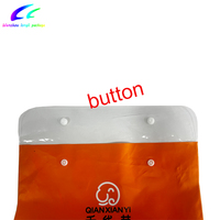 Sac en PVC transparent personnalisé, durable, imperméable, refermable, avec fermeture à bouton, impression offset, recyclable, logo personnalisé, vêtements, chaussures, chaussettes, fourrure