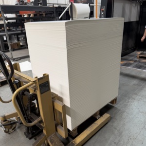 Gobelet en carton blanc en feuille, en pâte vierge, 240GSM 260GSM, enduit PE double face, résistant à l'huile, pour emballage alimentaire à emporter, fourniture directe usine - Product Image 1