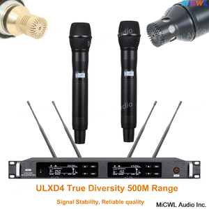ระบบดิจิทัลไมโครโฟนไร้สาย ULXD4D 500เมตร KSM9เครื่องควบแน่นสีทองชุดหูฟัง Beta54แบบถือ KSM9-II - Product Image 2