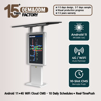 Pantalla Digital con Energía Solar IP65, Funcionamiento Continuo de 48 Horas, Cristal Antideslumbrante AR, Amplio Rango de Temperatura -35C~85C, Animación para Exteriores