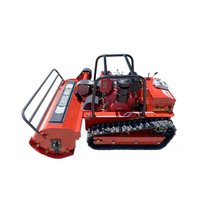 Tondeuse à gazon télécommandée sur chenilles 13,5 CV avec forte capacité de franchissement, hauteur de coupe 20-200 mm pour vergers en pente