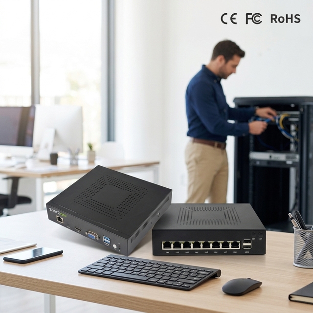 RK3568 Network Appliance Router 2GB 4GB RAM 8 Port Gigabit RJ45 WiFi 6 Quad Core Fanless Firewall Ubuntu Debian Android Mini PC