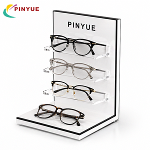 Présentoir de Comptoir <span class=keywords><strong>en</strong></span> Acrylique Transparent à Niveaux pour Lunettes, <span class=keywords><strong>avec</strong></span> Logo Personnalisé, pour Magasin d'Optique et Présentation de Lunettes de Soleil <span class=keywords><strong>en</strong></span> Magasin de Détail - Product Image 2