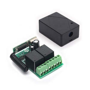 12V Wireless RF Remote Control <strong>Relay</strong> <strong>Module</strong> Switch Receiver 2-Channel 433Mhz for DC Motor, Entrance Control 164ft Long Range - Product Image 1