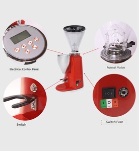 Macinacaffè Automatico <span class=keywords><strong>da</strong></span> 1,5L con Display LCD, Macina a Disco Piatto Quantitativo Avanzato per la Preparazione di <span class=keywords><strong>Caffè</strong></span> Espresso Fresco - Product Image 5