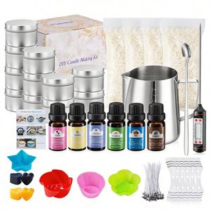 Refined Corporate <b>Candle</b> Gift Box Custom Branded Aroma Blend Retail Giveaway Presentation Series Program Deluxe - Product Image 1