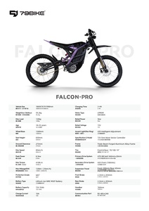Motocicleta Todoterreno Eléctrica de Alto Rendimiento 79bike Falcon Pro, Motor de 10KW, Batería de 72V 35Ah, Desbloqueo NFC, Carga Rápida - Product Image 4