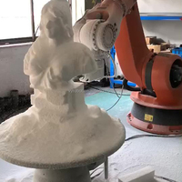 Robot de gravure et de fraisage CNC industriel KUKA pour le métal, le bois, la pierre et le plastique, fabrication automatisée de sculptures