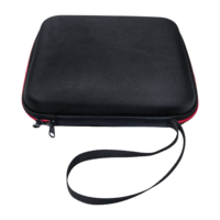 Étui de rangement personnalisé en mousse EVA rigide, étanche, antichoc, anti-poussière, en PC noir pour équipement électronique, camping, voyage