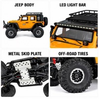 Voiture RC Wltoys 1/10 Rock Crawler 4x4, voiture d'escalade télécommandée 104010 104020 104026, jouet télécommandé, cadeau de Noël