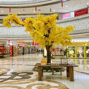 Arbre de <span class=keywords><strong>Ginkgo</strong></span> artificiel résistant aux UV, fausse plante de <span class=keywords><strong>Ginkgo</strong></span> <span class=keywords><strong>biloba</strong></span> pour la décoration intérieure et extérieure de la maison et du <span class=keywords><strong>jardin</strong></span> - Product Image 3