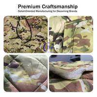 YUEMAI Sweat à capuche Woobie avec fermeture éclair OCP DNC imperméable et personnalisé pour hommes