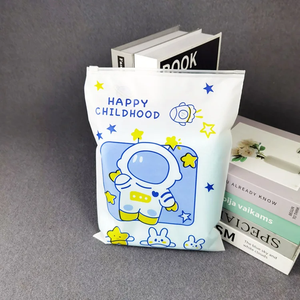 Closet Clothing Durable Zipper Bags Frosted Plastic Zip Lock Pouches Silk Screen Printed Reusable <b>Waterproof</b> Custom Size - Product Image 4