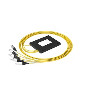 FTTH Single mode Fiber 1x4 Glasfaser-SPS-Splitter kassette mit Pigtail SC/APC OEM/ODM