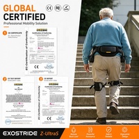 Robot d'assistance à la marche certifié CE, exosquelette IA pour la randonnée en extérieur avec contrôle par application, moteur puissant 1000W, design en fibre de carbone