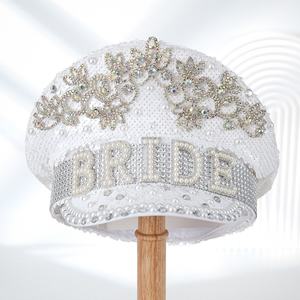 Estilos mixtos Steampunk Capitán Sombrero Nupcial Bach Fin de semana Decoración Novia para ser despedida de soltera Despedida de soltera Ropa de fiesta de graduación - Product Image 2