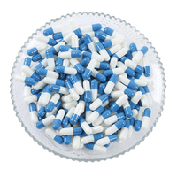 Capsules de gélatine vides bleues et blanches personnalisées à prix d'usine, ingrédients naturels, ajustement confortable, capsule de gélatine dure vide