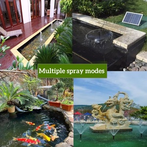 Fontaine d'eau <span class=keywords><strong>solaire</strong></span> OTHC SP100 pour jardin et système d'oxygénation pour bassin à poissons, matériau ABS, 10W 3.7V, étanche - Product Image 3