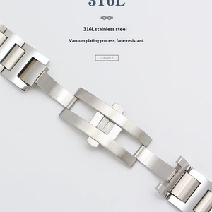 Correa <span class=keywords><strong>de</strong></span> <span class=keywords><strong>Reloj</strong></span> Original para <span class=keywords><strong>Reloj</strong></span> Blue Balloon, <span class=keywords><strong>de</strong></span> Acero Inoxidable 316L, con Hebilla <span class=keywords><strong>de</strong></span> Pin para <span class=keywords><strong>Hombre</strong></span> - Product Image 2