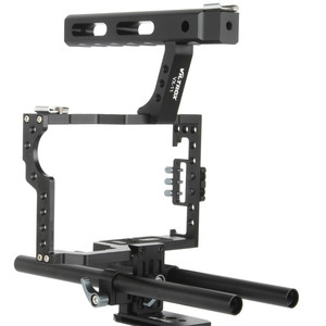 Viltrox 15mm tige <span class=keywords><strong>Rig</strong></span> DSLR caméra vidéo Cage stabilisateur poignée supérieure pour so Ny A9 A7II A7RII A7SII A6300 A6500/<span class=keywords><strong>GH4</strong></span>/EOS M5 - Product Image 5