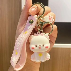 New Design <strong>3D</strong> PVC Kawaii Cute Cartoon Doll <strong>Keychain</strong> <strong>Customized</strong> <strong>Keychain</strong> Animal <strong>Rubber</strong> <strong>Keychain</strong> Car Key Pendant - Product Image 6