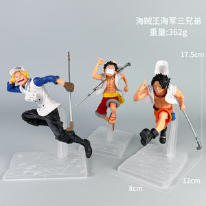 Giocattoli Anime Giapponesi all'Ingrosso, Statuette One Piece dei Tre Fratelli in Corsa, Luffy Ace <span class=keywords><strong>Sabo</strong></span>, Figurine in PVC - Product Image 6