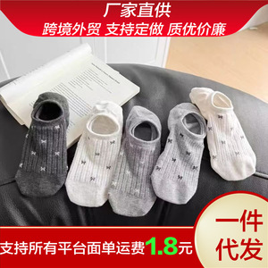 Women Seamless <b>Socks</b> With Bow Pattern <b>Breathable</b> Sweat Absorbing Thin Invisible Mesh Style For Youth 18 40 Years Old - Product Image 4