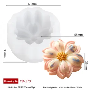 Sakura khuôn tráng miệng tự làm bánh gạo nếp hình hoa bánh trung thu Bánh đậu xanh tang Guo Zi không độc hại không dính làm bằng Silicone - Product Image 6