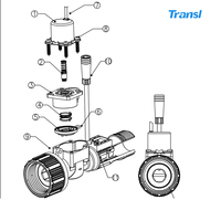Vanne à impulsion solénoïde Transl Designed DC3V-24V avec débitmètre pour système d'irrigation intelligent et d'arrosage intelligent