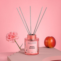 Ensemble diffuseur à roseaux personnalisé de luxe de 120ml-Cadeau d'aromathérapie aux huiles essentielles, désodorisant pour la maison et la chambre, décor parfumé de qualité supérieure