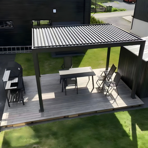 Pérgola Motorizada de Aluminio para Exteriores, con Techo de Láminas Ajustables, Impermeable, Diseño Personalizado, para Balcón - Product Image 4